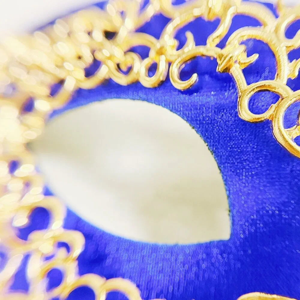 Blue masquerade mask, cosplay mask, Halloween mask, Venetian mask, Prom mask